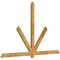 Ekena Millwork Kennewick Rough Sawn Timber Gable Bracket, Western Red Cedar, 96"W x 60"H x 2"D x 4"F, 15/12 Pitch GBW096X60X0204KEN00RWR - alternate 3
